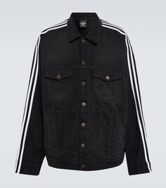 Джинсовая куртка из коллаборации с Adidas Balenciaga, черный