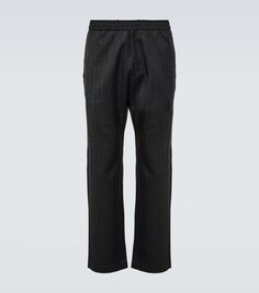 Шерстяные брюки со средней посадкой Barena Venezia, серый