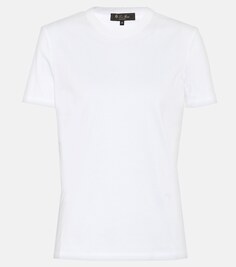 Хлопковая футболка My-T LORO PIANA, белый