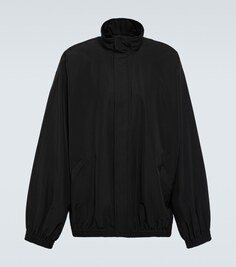 Спортивная куртка из технического фая Balenciaga, черный