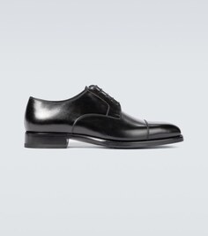 Кожаные туфли Wessex на шнуровке Tom Ford, черный