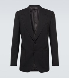 Пиджак из смесовой шерсти Tom Ford, черный