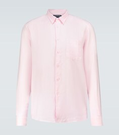 Льняная рубашка Caroubis Vilebrequin, розовый