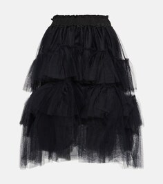 Мини-юбка из тюля SIMONE ROCHA, черный