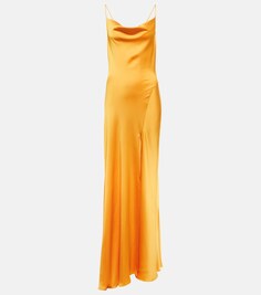 Атласное платье Finley SIMKHAI, золотой