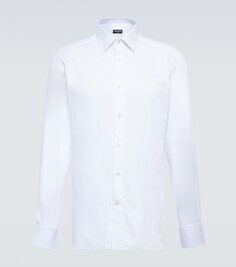 Рубашка Trofeo из хлопка Zegna, белый