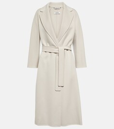 Шерстяное пальто Esturia с поясом &apos;S MAX MARA, бежевый