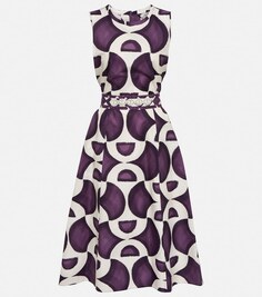 Платье миди Sera из хлопка с поясом &apos;S MAX MARA, фиолетовый