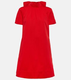 Платье мини Ilana из хлопка STAUD, красный