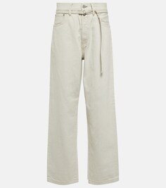 Прямые джинсы Toj 1991 с высокой посадкой ACNE STUDIOS, белый