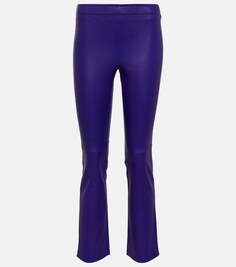 Узкие кожаные брюки JP Twenty STOULS, фиолетовый