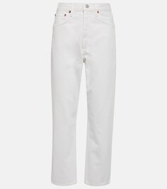 Укороченные прямые джинсы 90-х со средней посадкой AGOLDE, белый