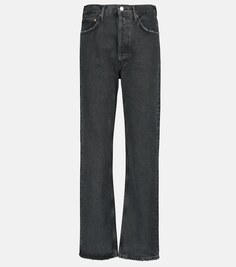 Прямые джинсы 90-х Pinch с высокой посадкой AGOLDE, черный