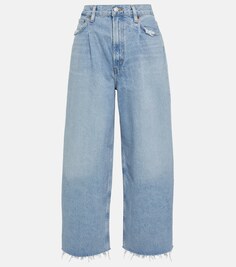 Широкие джинсы Dagna с высокой посадкой AGOLDE, синий