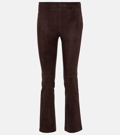 JP Twenty замшевые брюки со средней посадкой STOULS, коричневый