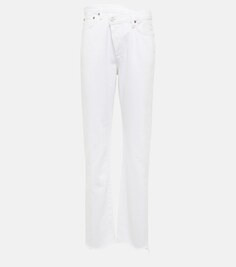 Прямые джинсы Criss Cross с высокой посадкой AGOLDE, белый