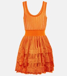 Мини-платье с кринолином ALAÏA, оранжевый