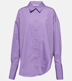 Рубашка Diana из хлопкового поплина THE ATTICO, фиолетовый