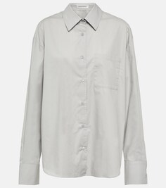 Рубашка Lui из хлопка THE FRANKIE SHOP, серый