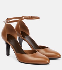 Туфли-лодочки Demi из кожи The Row, коричневый
