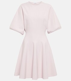 Плиссированное мини-платье ALAÏA, розовый