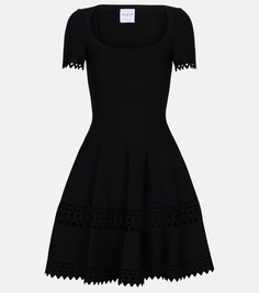 Мини-платье Vienne из стрейч-джерси ALAÏA, черный