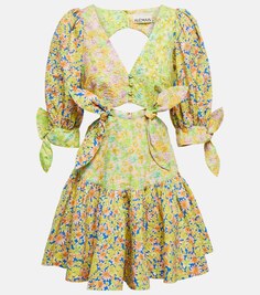 Мини-платье Daisy из хлопка ALÉMAIS, разноцветный