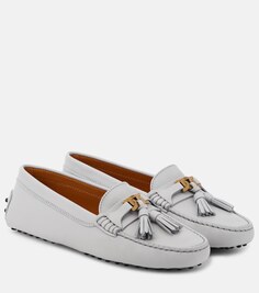 Кожаные мокасины Tod&apos;s, серый Tod’S