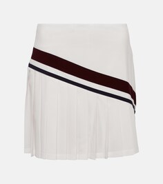 Плиссированная теннисная юбка TORY SPORT, белый