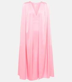Платье миди из креповой накидки ALEX PERRY, розовый