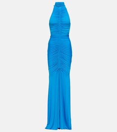 Платье Lark со сборками ALEX PERRY, синий