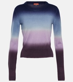 Кашемировый свитер Camarina с эффектом погружения в краску ALTUZARRA, разноцветный