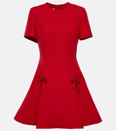 Мини-платье Crêpe Couture VALENTINO, красный
