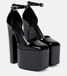 Лакированные туфли-лодочки Discobox на платформе Valentino Garavani, черный