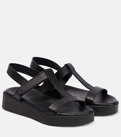 Кожаные сандалии Myrto на платформе Ancient Greek Sandals, черный