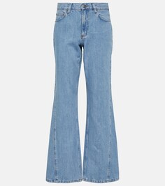 Прямые джинсы Elle с высокой посадкой A.P.C., синий