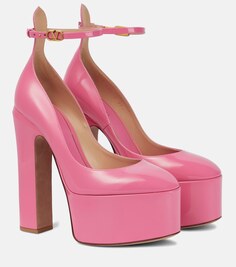 Туфли-лодочки Tan-Go из лакированной кожи на платформе Valentino Garavani, розовый