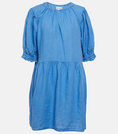 Льняное мини-платье Kailani VELVET, синий