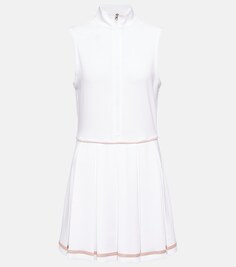 Плиссированное мини-платье Dalton VARLEY, белый