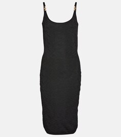 Платье миди La Greca Medusa &apos;95 VERSACE, черный