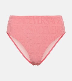 Жаккардовые плавки бикини La Greca VERSACE, розовый