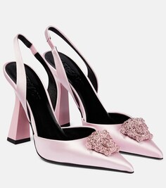 Туфли La Medusa с ремешком на пятке Versace, розовый
