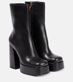 Кожаные ботинки Medusa Aevitas на платформе Versace, черный