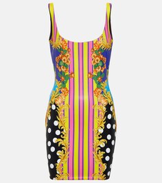 Мини-платье Medusa Palm Springs VERSACE, разноцветный