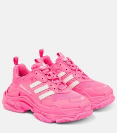 Кроссовки Adidas Triple S Balenciaga, розовый