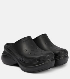 Шлепанцы на платформе x Crocs Balenciaga, черный