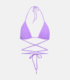 Лиф бикини с цветочным принтом BANANHOT, фиолетовый