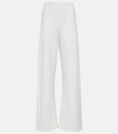 Широкие брюки из смесовой шерсти WARDROBE.NYC, белый