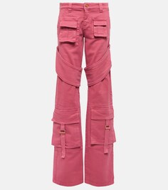 Джинсовые брюки карго BLUMARINE, розовый
