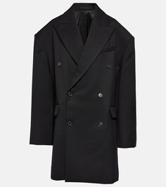 Шерстяное пальто WARDROBE.NYC, черный